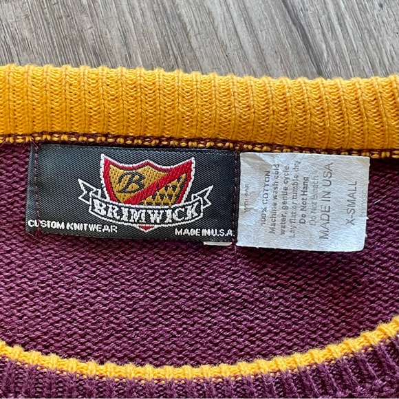 Vintage Minnesota Gophers Alumni Spirit Squad Letterman Varsity Patch Sweater - Picture 6 of 14